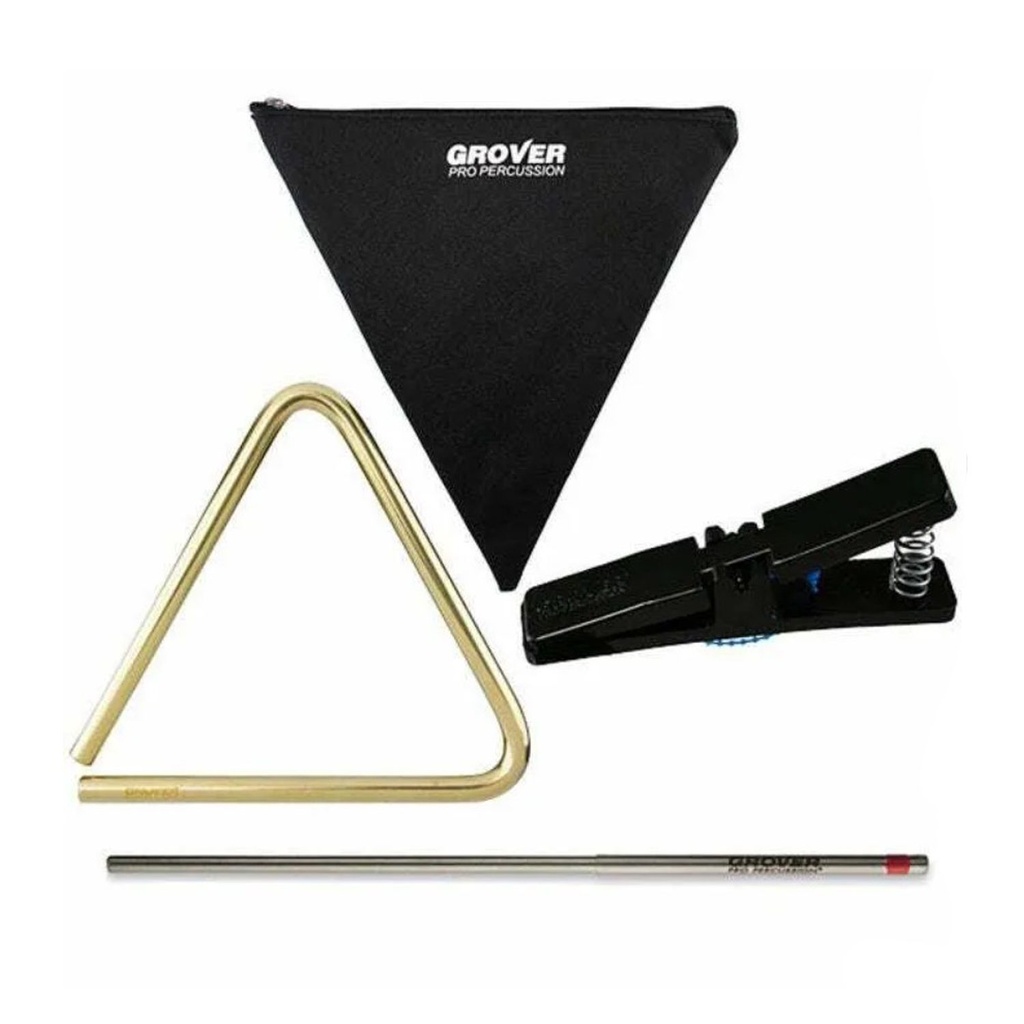 Kit triangle Bronze 6", batte et pince GROVER