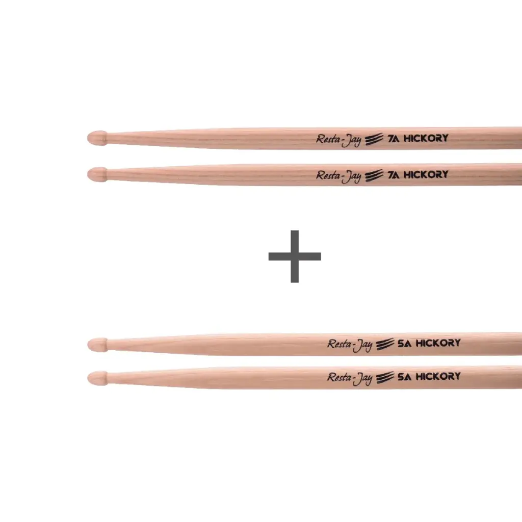 Lot de Baguettes de Caisse claire/Batterie - 7A et 5A Hickory