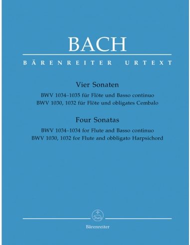 Sonates pour Flûte et Clavecin ou Basse continue BWV 1034-1035 / BWV 1030-1032 | BACH J-S.