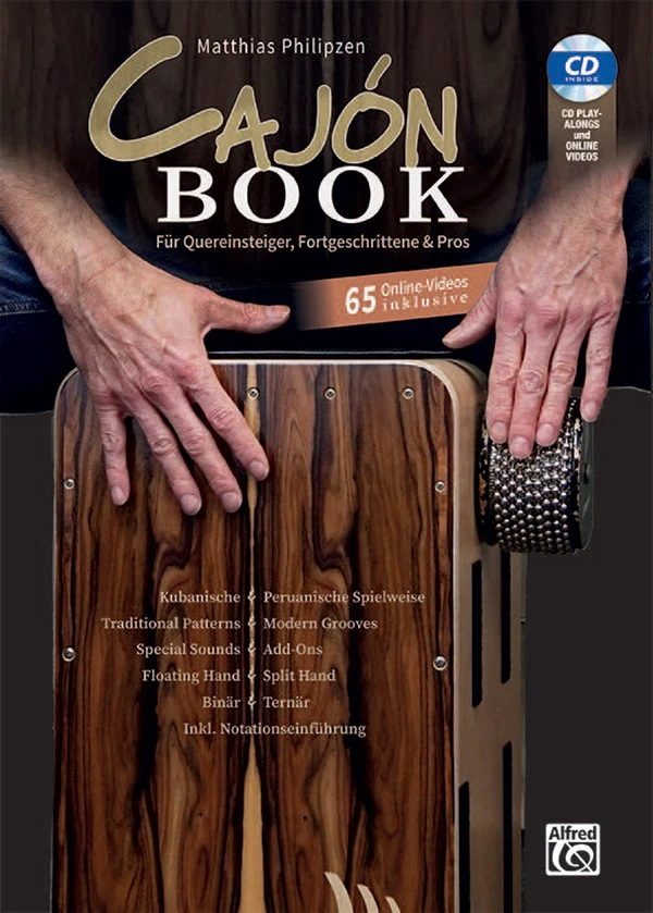 Cajon book – avec CD et 65 videos online | VERSION ALLEMANDE | PHILIPZEN Matthias