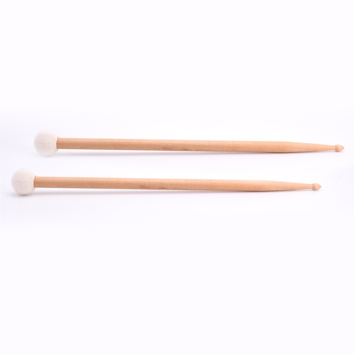 [CCFAT1-Pair] Baguettes Batterie – Franck Agulhon + Tête feutre doux