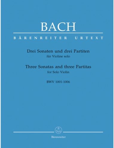 [BA05256] Trois Sonates et trois Partitas pour violon solo BWV 1001-1006 | BACH J-S.